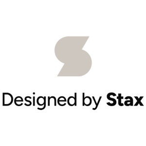 Designed by Stax logo