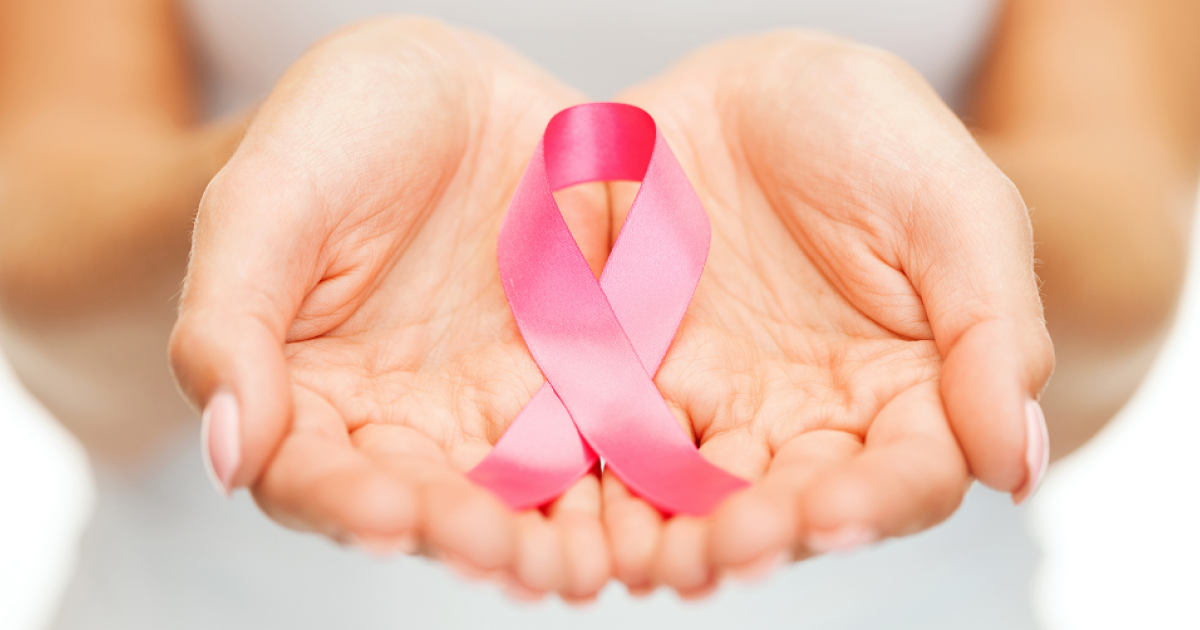 Pink breast cancer ribbon
